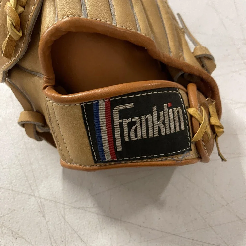 Vintage Franklin Baseball Glove Mens 11 Brown Leather Top Grain Steerhide